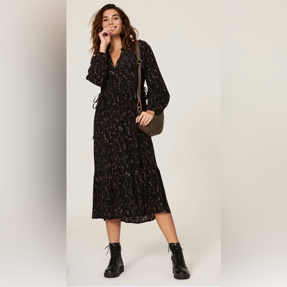 Rails - RTR Elegant Black Patterned Dress